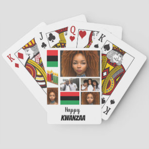 Jeu De Cartes Collage photo personnalisé Kwanzaa 8