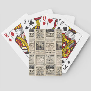 Jeu De Cartes Collage publicitaire vintage pour vélos