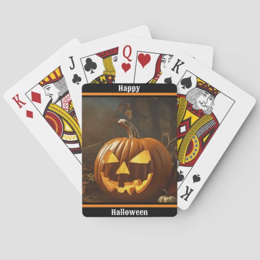 Jeu De Cartes Collection Halloween grand Citrouille (dos)