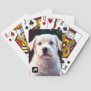Jeu De Cartes Collection rose Et Petits Chiens