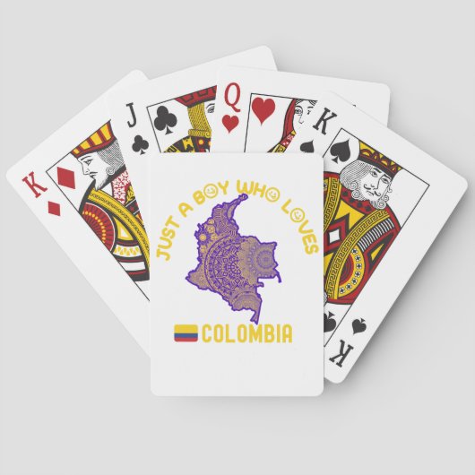 Jeu De Cartes Colombie Amérique du Sud (dos)