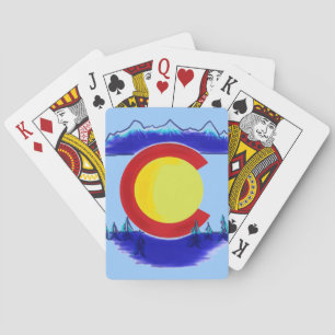 Jeu De Cartes Colorado drapeau symbole de l'état art jouer aux c
