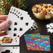 Jeu De Cartes Coloré Néon (In Situ)