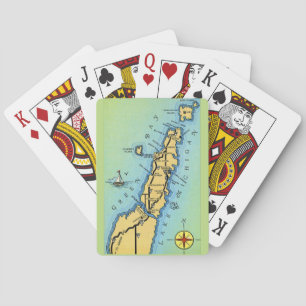 Jeu De Cartes Coloré Vintage Door Comté Jouer des cartes