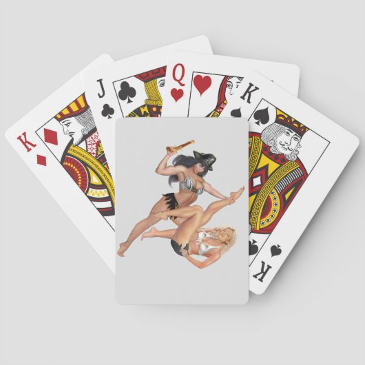 JEU DE CARTES COMBAT DE FILLE PIRATES (dos)