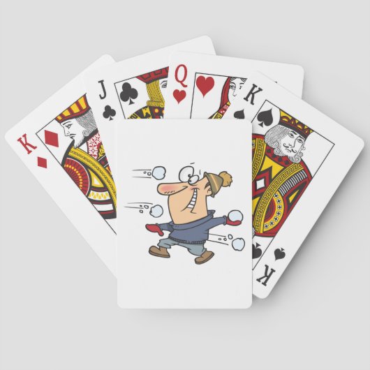Jeu De Cartes Combat de snowball (dos)