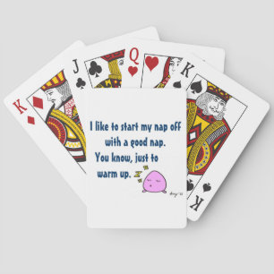 Jeu De Cartes 'Commencez Ma Sieste Avec Une Bonne Sieste' Jouer