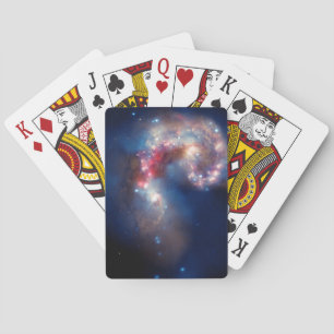 Jeu De Cartes Composé coloré de galaxies d'antennes
