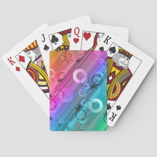 Jeu De Cartes Composition abstraite (dos)