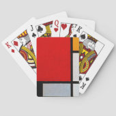 Jeu De Cartes Composition with Large Red Plane (dos)