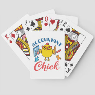 Jeu De Cartes Comptable Chick Accounting CPA Graduation Women