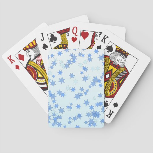 Jeu De Cartes Conception Blue Stars (dos)