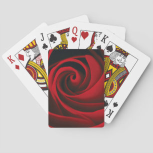 Jeu De Cartes Conception classique de la flûte à fleurs de rose