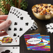 Jeu De Cartes Conception d'abrégé sur vagues d'aquarelles (In Situ)