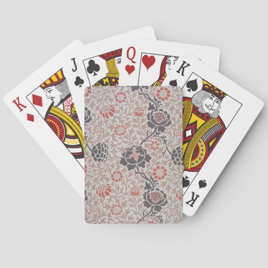 Jeu De Cartes Conception d'art botanique de William Morris Graft (dos)