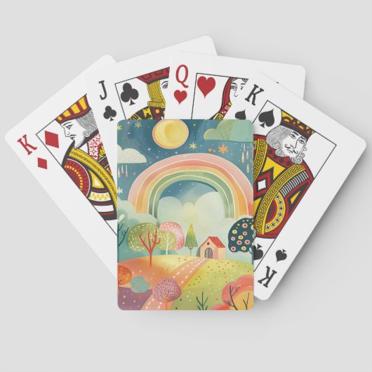 Jeu De Cartes Conception d'art de pépinière (dos)