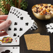 Jeu De Cartes Conception de bloc brun clair (In Situ)