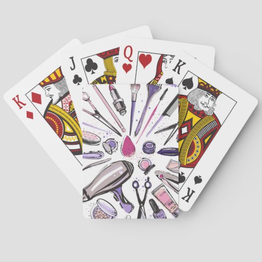 Jeu De Cartes Conception de cercle de maquillage (dos)