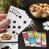 Jeu De Cartes Conception de chats drôles de joueurs de poker (In Situ)