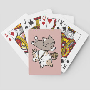 Jeu De Cartes Conception de chats mignons et joueurs – Art de pa