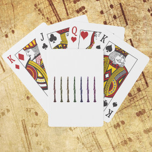 Jeu De Cartes Conception de clarinette arc-en-ciel pour musicien