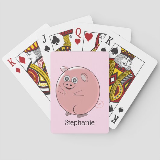 Jeu De Cartes Conception de cochon (dos)