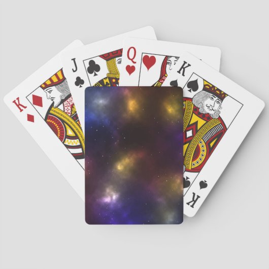 Jeu De Cartes Conception de constellations de l'espace cosmique  (dos)