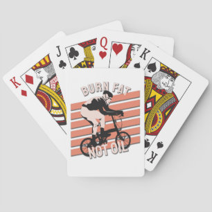 Jeu De Cartes Conception de cycliste drôle - Brûler les graisses