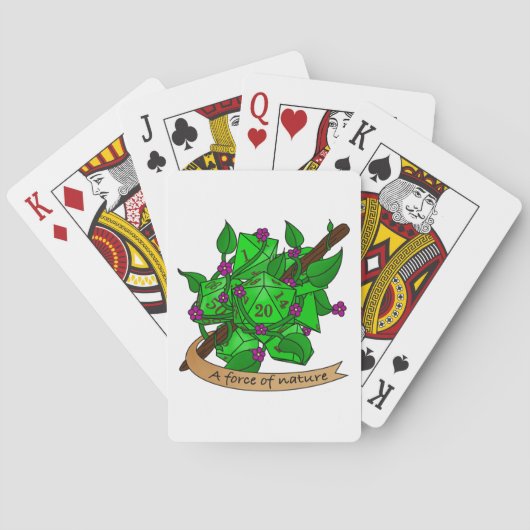 Jeu De Cartes Conception de dés Druid (dos)