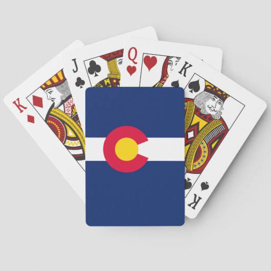 Jeu De Cartes Conception de drapeau d'état du Colorado (dos)
