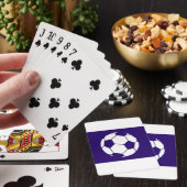 Jeu De Cartes Conception de football bleu (In Situ)