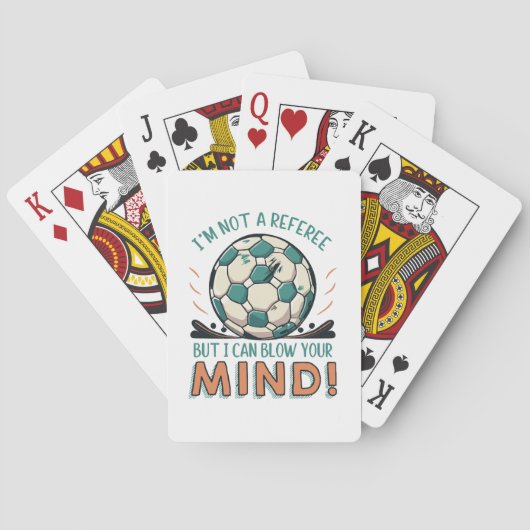 Jeu De Cartes Conception de football drôle (dos)
