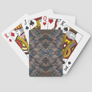 Jeu De Cartes Conception de fractale Plume de Faisan