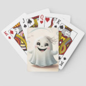 Jeu De Cartes Conception de Halloween d'ami fantomatique adorabl (dos)