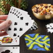 Jeu De Cartes Conception de kaléidoscope jaune bleu (In Situ)
