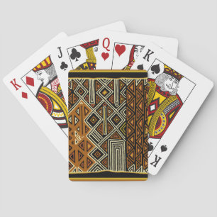 Jeu De Cartes Conception de Kuba Tribal Africain