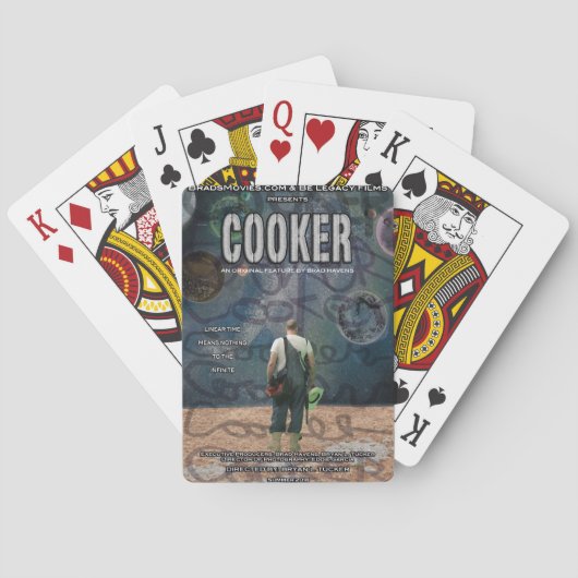 Jeu De Cartes Conception de l'affiche du cuisinier (dos)