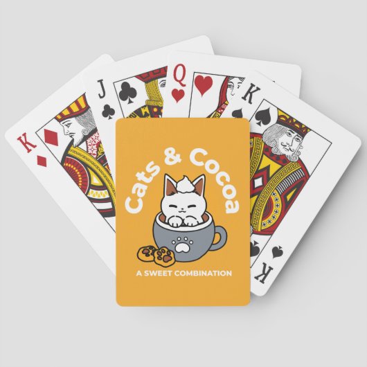 Jeu De Cartes Conception de Mug de vacances avec Cosy Cat et Paw (dos)