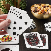 Jeu De Cartes Conception de nom personnalisé Scott Gothic Skull (In Situ)
