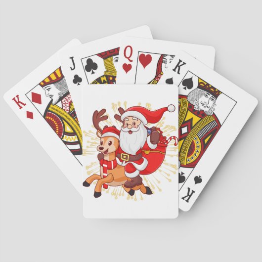 Jeu De Cartes **"Conception de Père Noël ludique – Ch (dos)