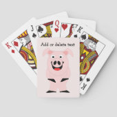 Jeu De Cartes Conception de porc personnalisée (dos)