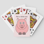 Jeu De Cartes Conception de porc personnalisée (dos)