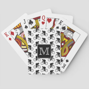 Jeu De Cartes Conception de recyclage avec le monogramme fait