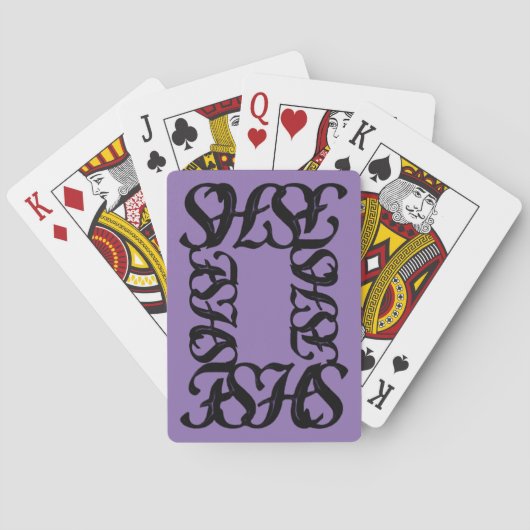 Jeu De Cartes Conception de Saint-Esprit de fils de père (dos)