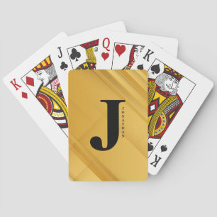 Jeu De Cartes Conception de typographie de nom de lettre initial