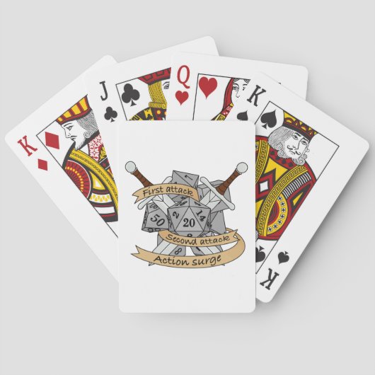 Jeu De Cartes Conception des dés de combat (dos)