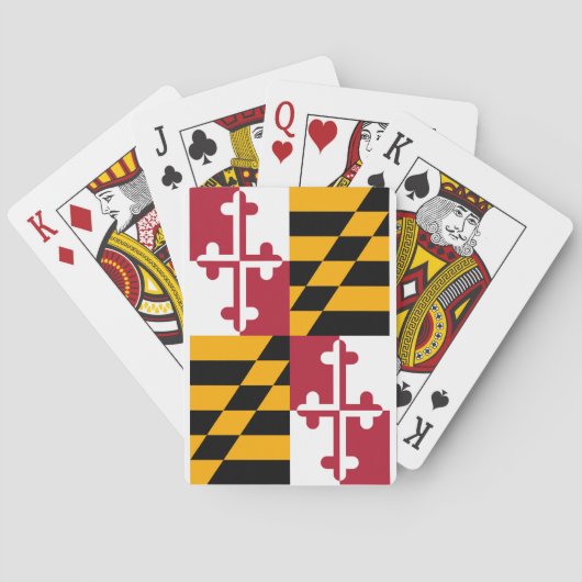 Jeu De Cartes Conception du drapeau de l'État du Maryland (dos)