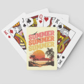 Jeu De Cartes Conception du texte d'été (dos)