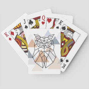 Jeu De Cartes Conception géométrique de hibou