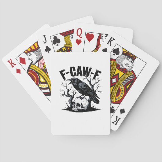 Jeu De Cartes Conception minimale essentielle propre F Caw F (dos)